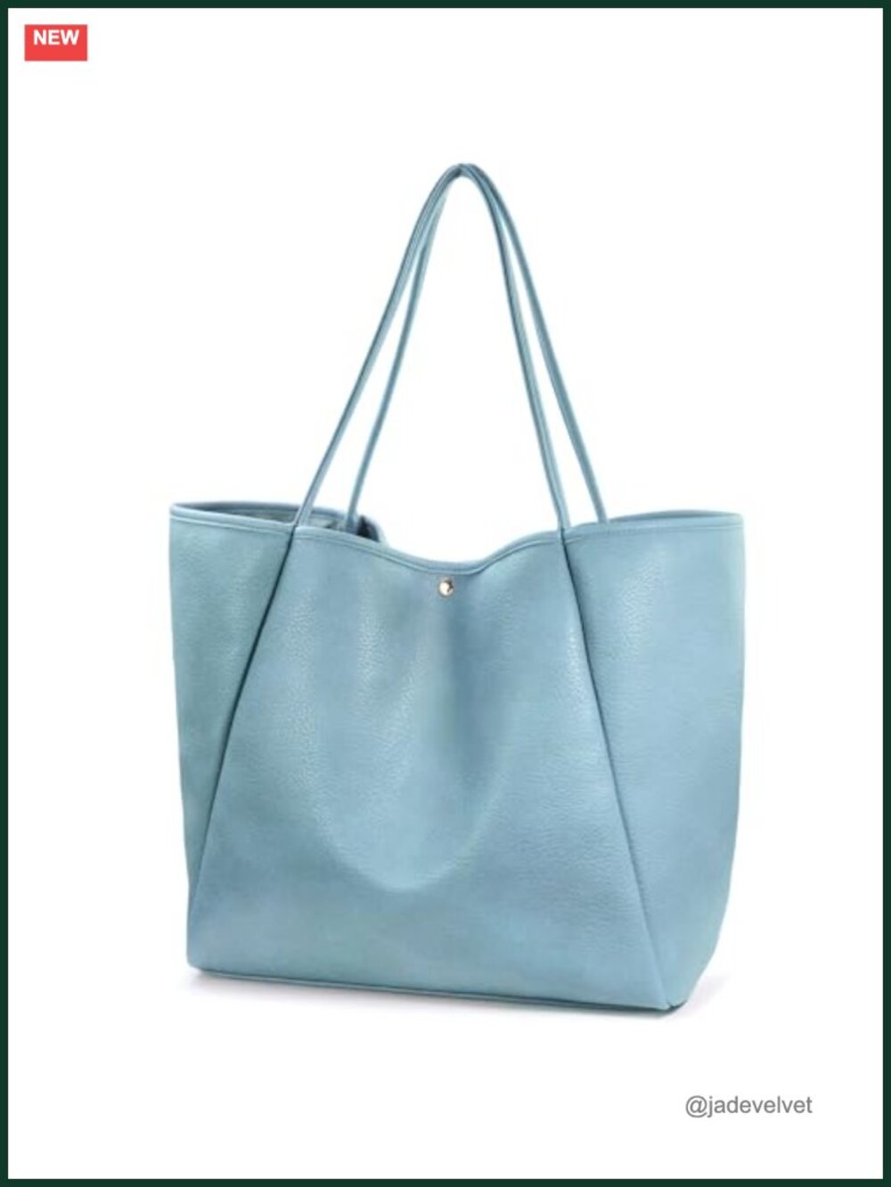 Oversize PU Leather Tote Women Weekender Bag Shopper Handbag Travel Purse